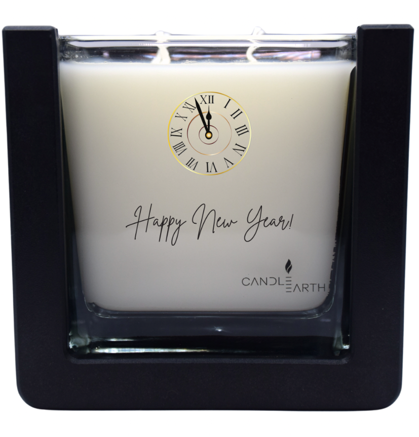 Bougie "Joyeux Noël et/ou Bonne Année à personnaliser