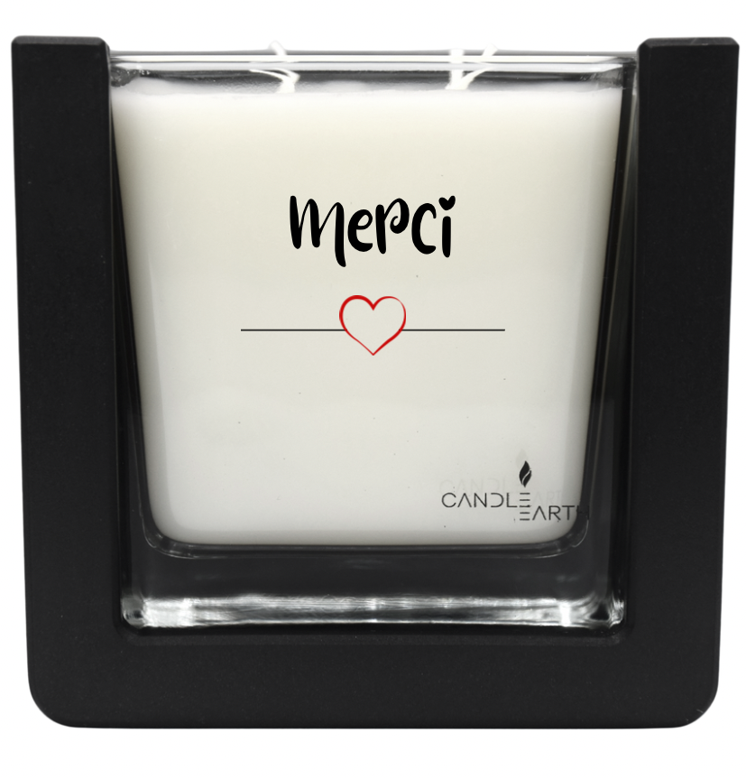 Bougie "Merci" à personnaliser