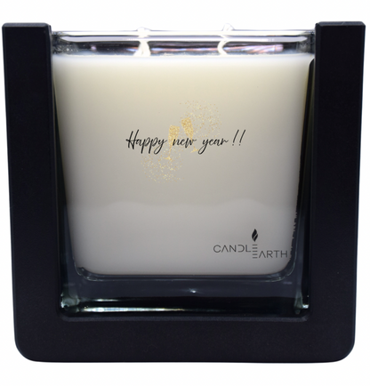 Bougie "Joyeux Noël et/ou Bonne Année à personnaliser