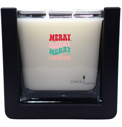 Bougie "Joyeux Noël et/ou Bonne Année à personnaliser