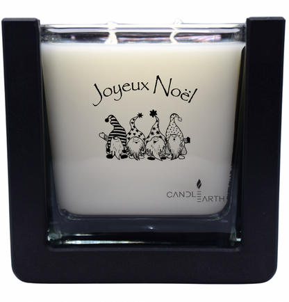 Bougie "Joyeux Noël et/ou Bonne Année à personnaliser
