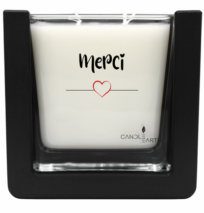 Bougie "Merci" à personnaliser