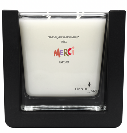 Bougie "Merci" à personnaliser