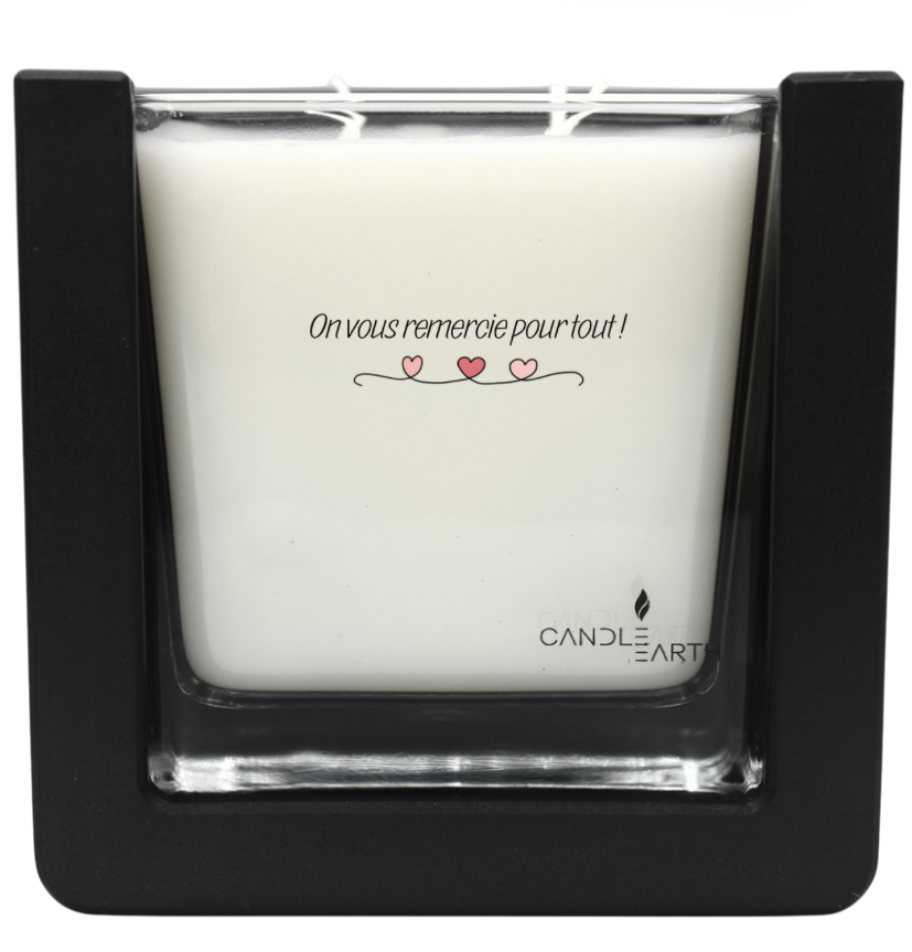 Bougie "Merci" à personnaliser