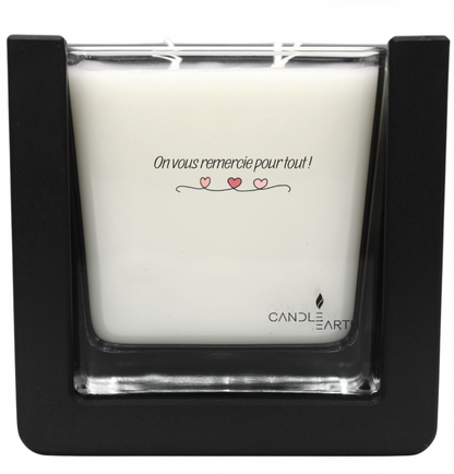 Bougie "Merci" à personnaliser