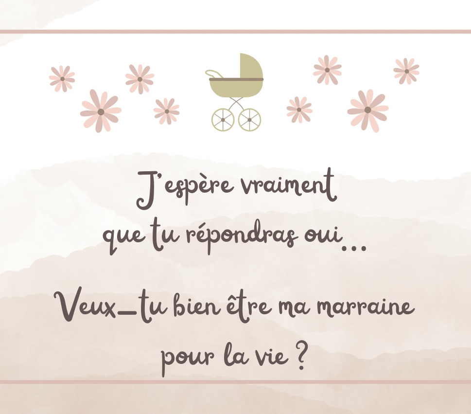 Demande 🎆 Marraine 4